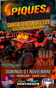Piques fangueros tomarán la pista Marcos Ventresca en Santa Teresa del Tuy este 1 de noviembre